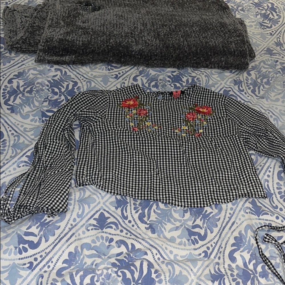 Floral Gingham Blouse💕✨